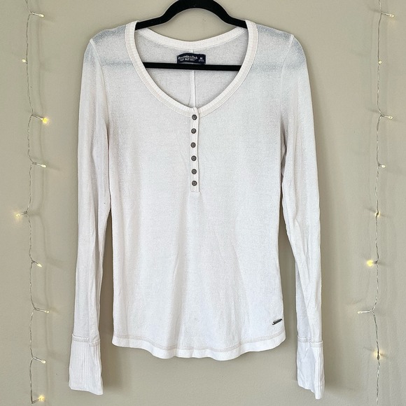 Abercrombie & Fitch Tops - Abercrombie and Fitch- Button up cozy long sleeve pajama top